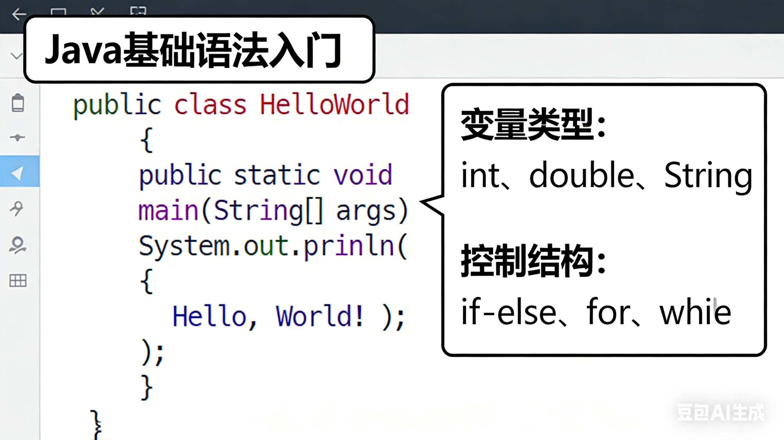 Java 基础语法入门:零基础也能看懂的详细教程