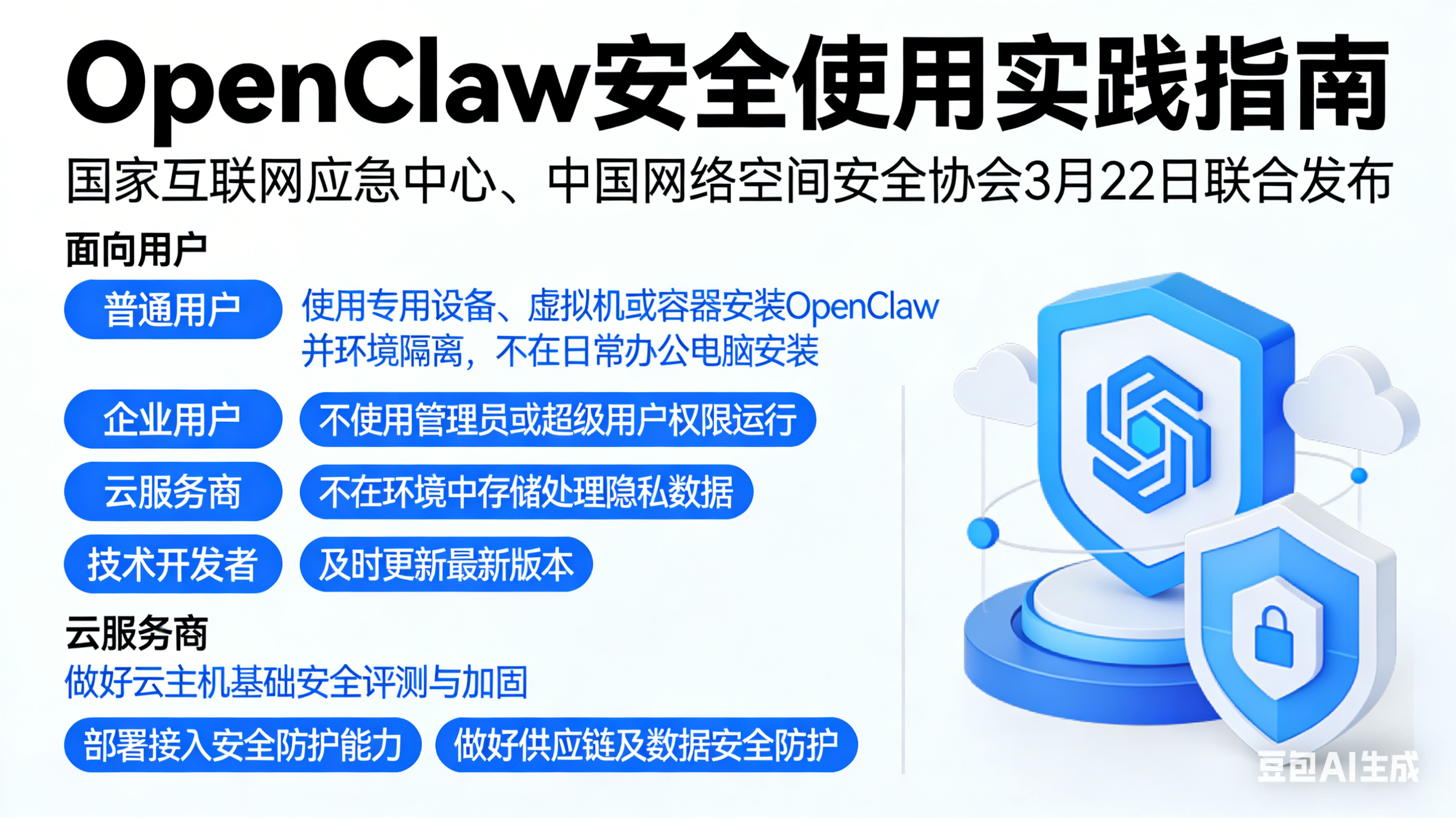 国家互联网应急中心等发布OpenClaw安全使用实践指南