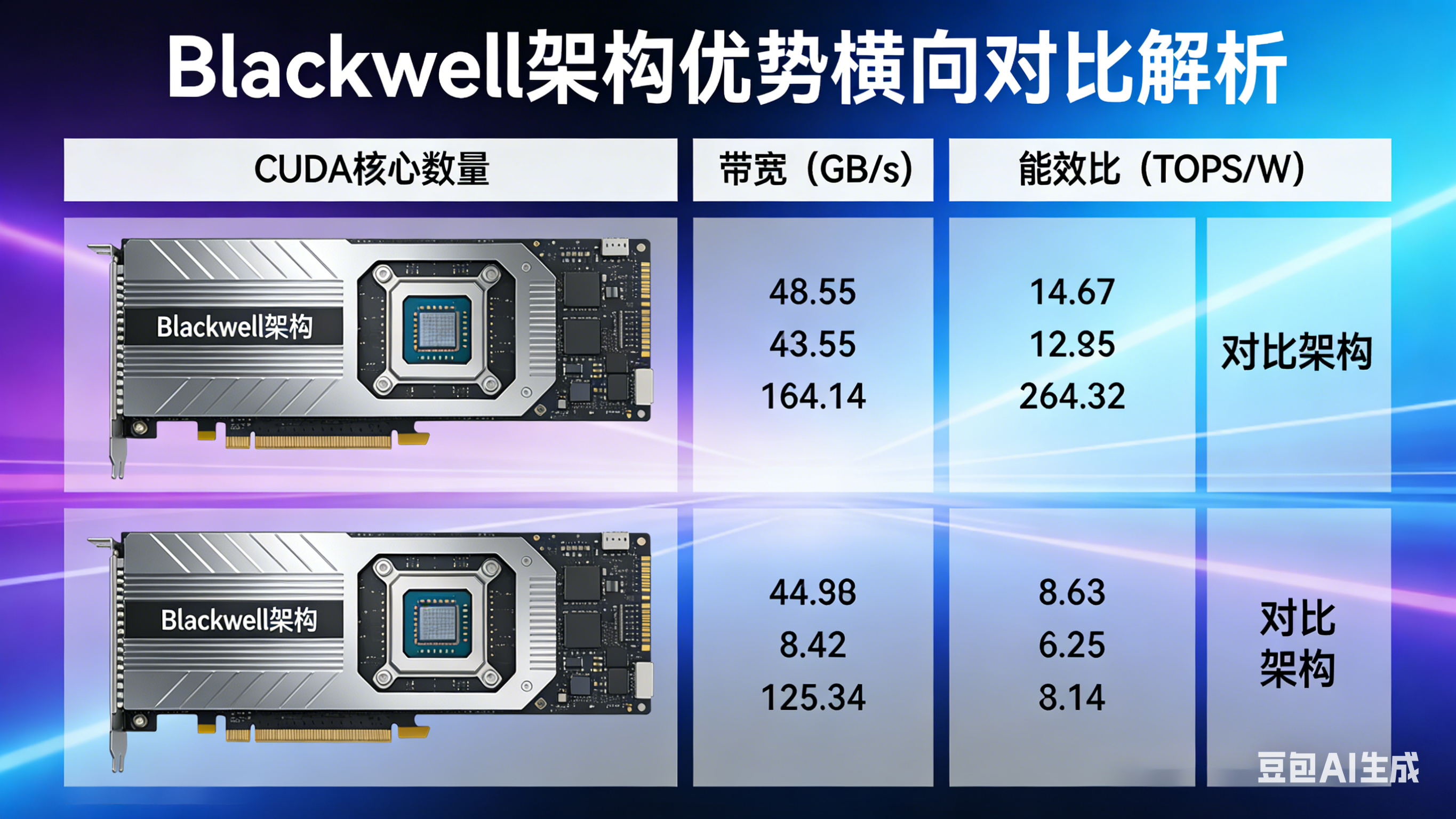 显卡架构解析：Blackwell 架构强在哪里 – 横向对比